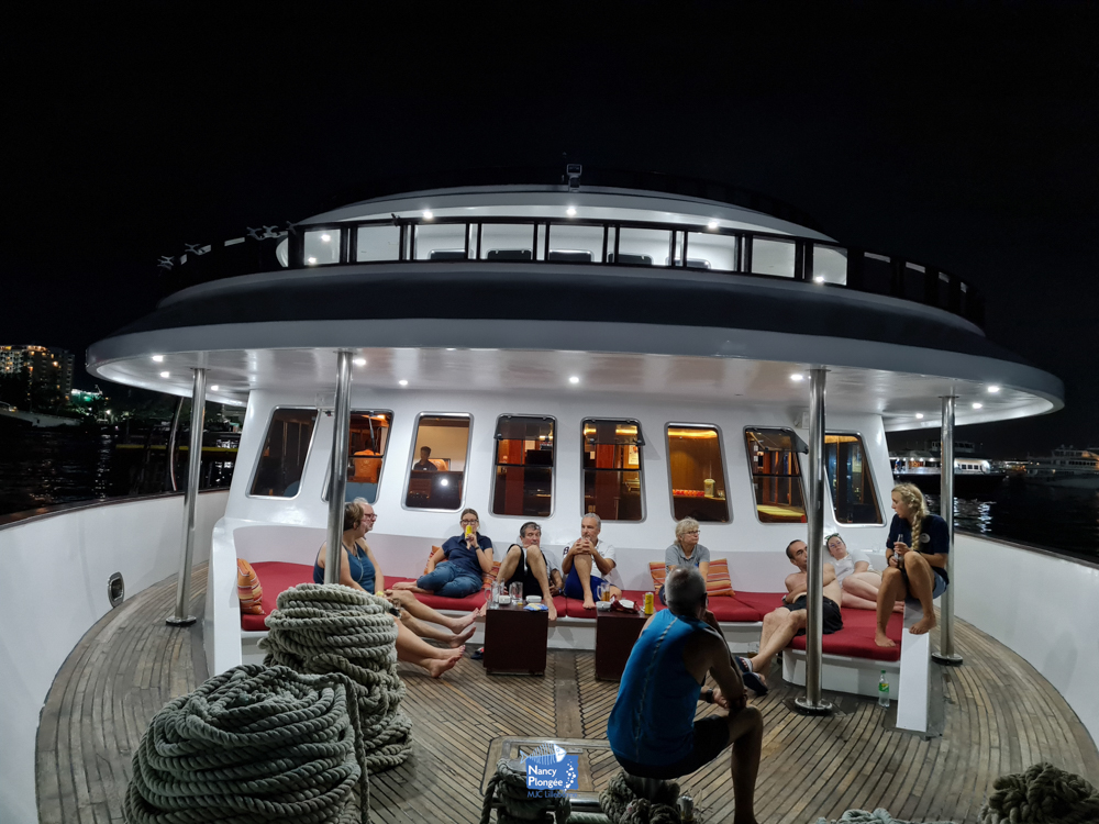 EMA voyage maldives Octobre soir bateau